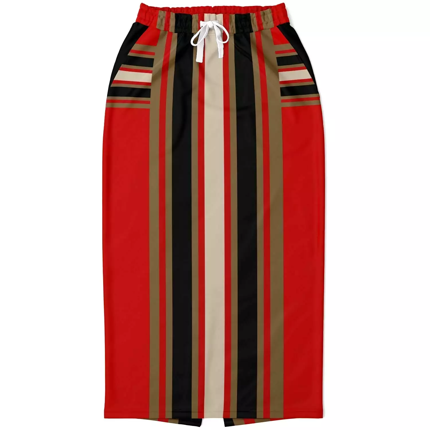 Gold Line Red Eco-Poly Long Pocket Skirt