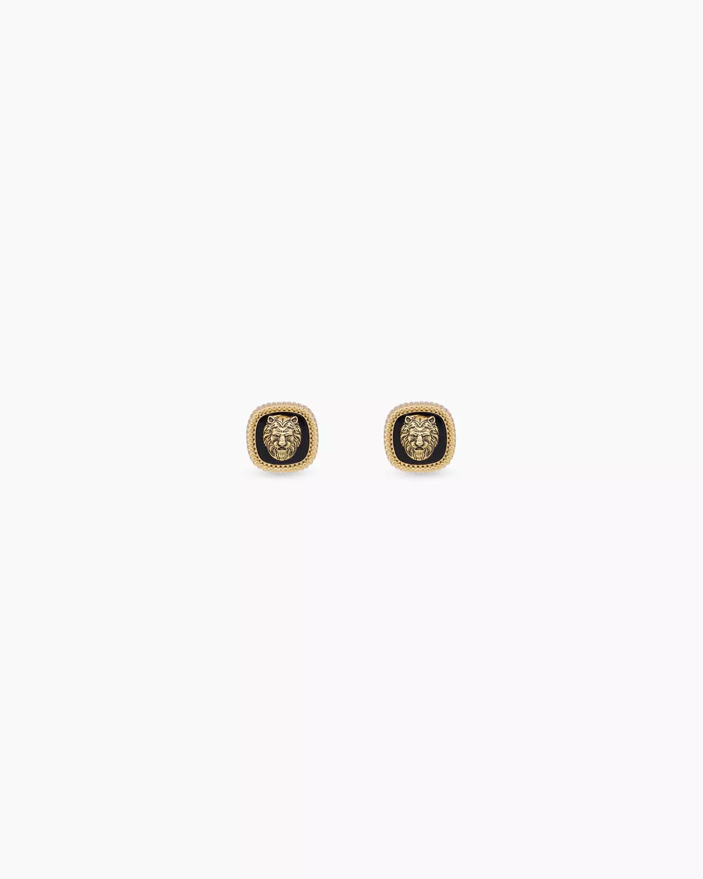 Guess Mainline Lion King 13mm Earrings Yellow Gold