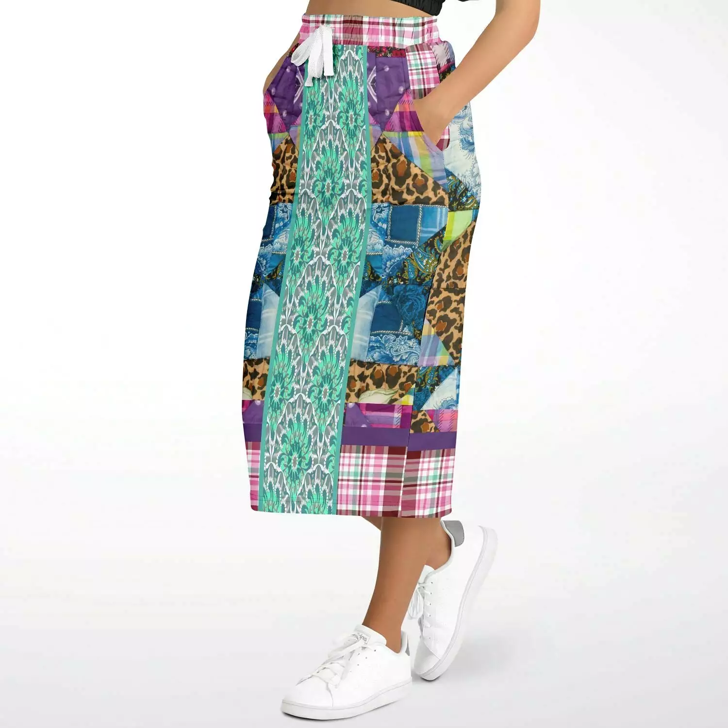 Gypsy Queen Purple Eco-Poly Long Pocket Skirt