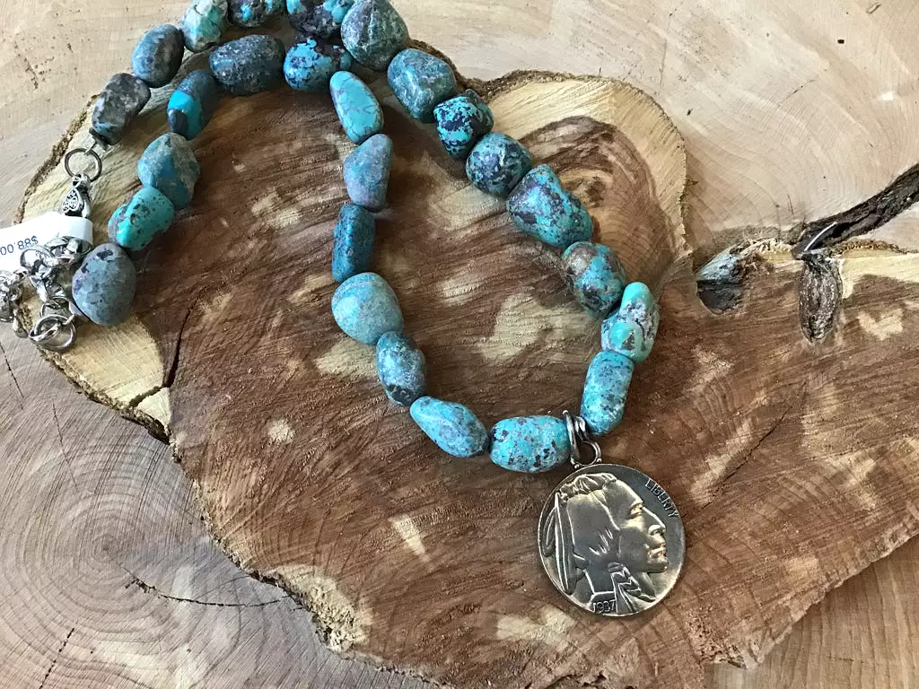 Handmade Turquoise Choker Necklace