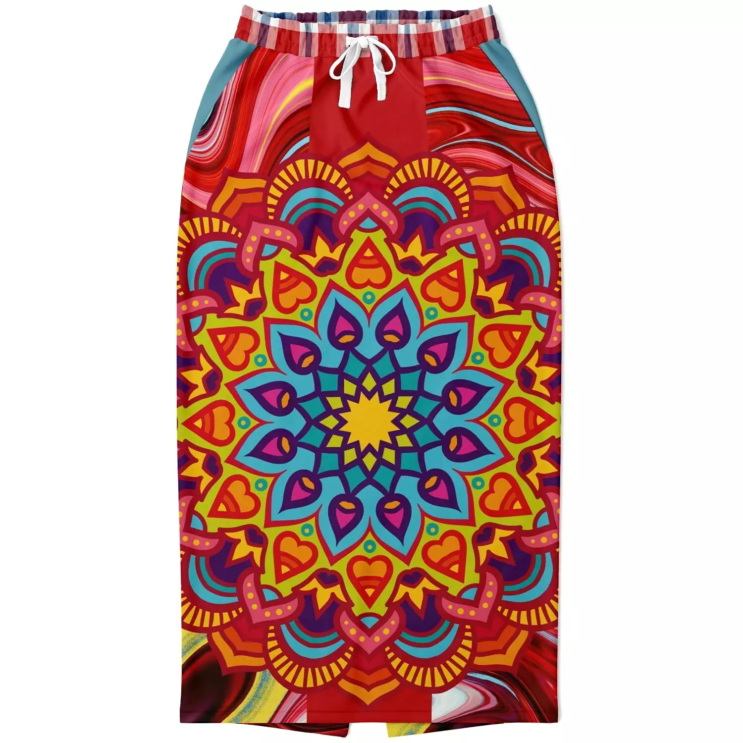 Hippy-Dippy Mandala Long Pocket Skirt