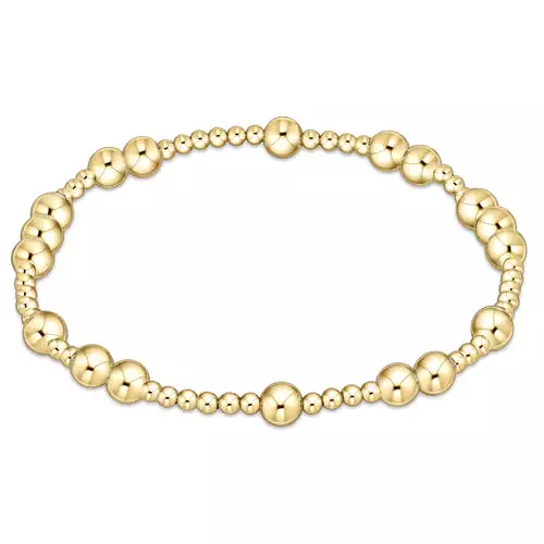 Hope Unwritten 5mm Bead Bracelet - gold