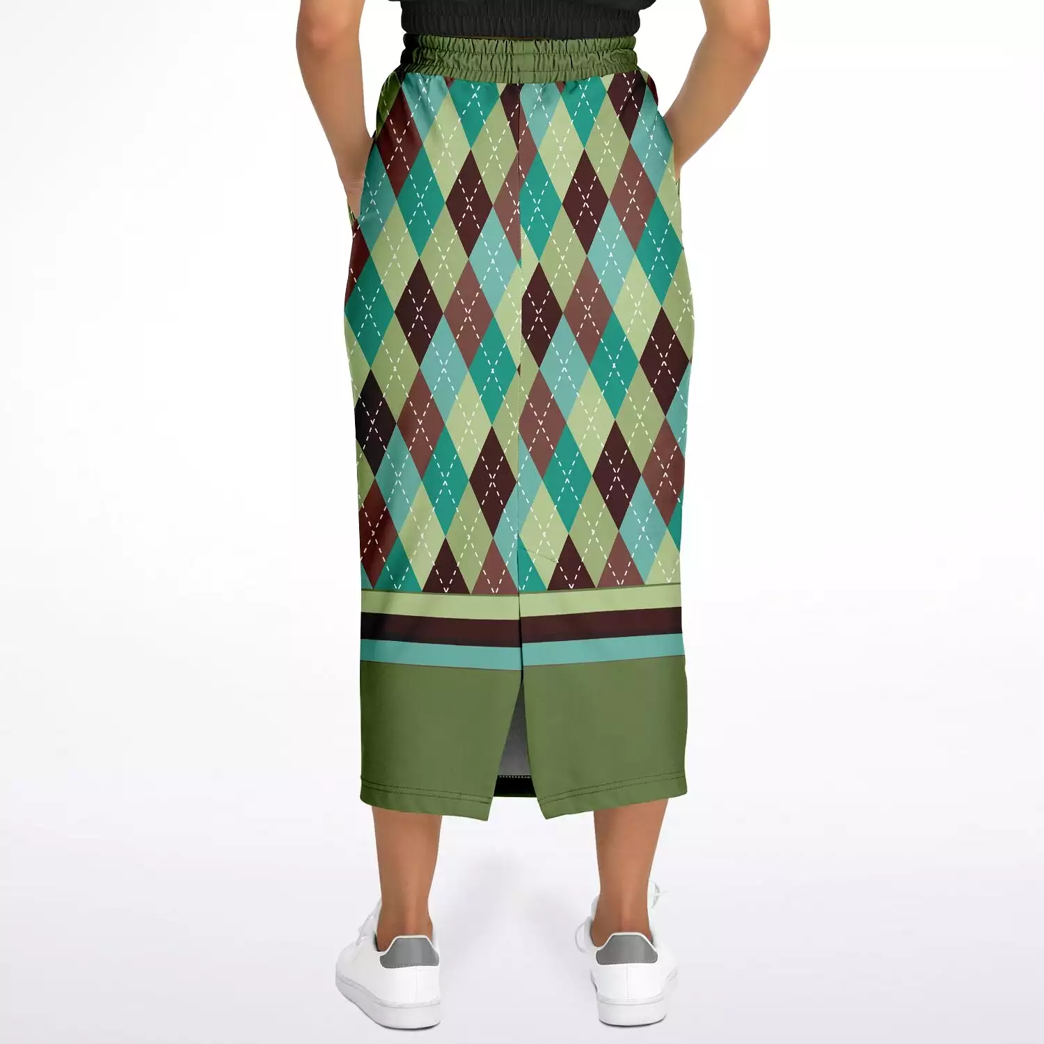 Hypnotic Zen Eco-Poly Long Pocket Skirt