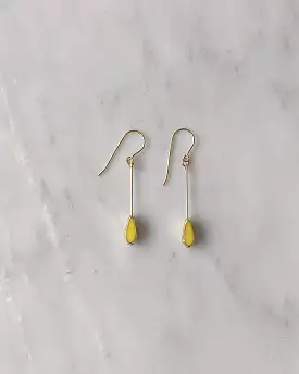 I. Ronni Kappos Yellow Tear Drop Earrings