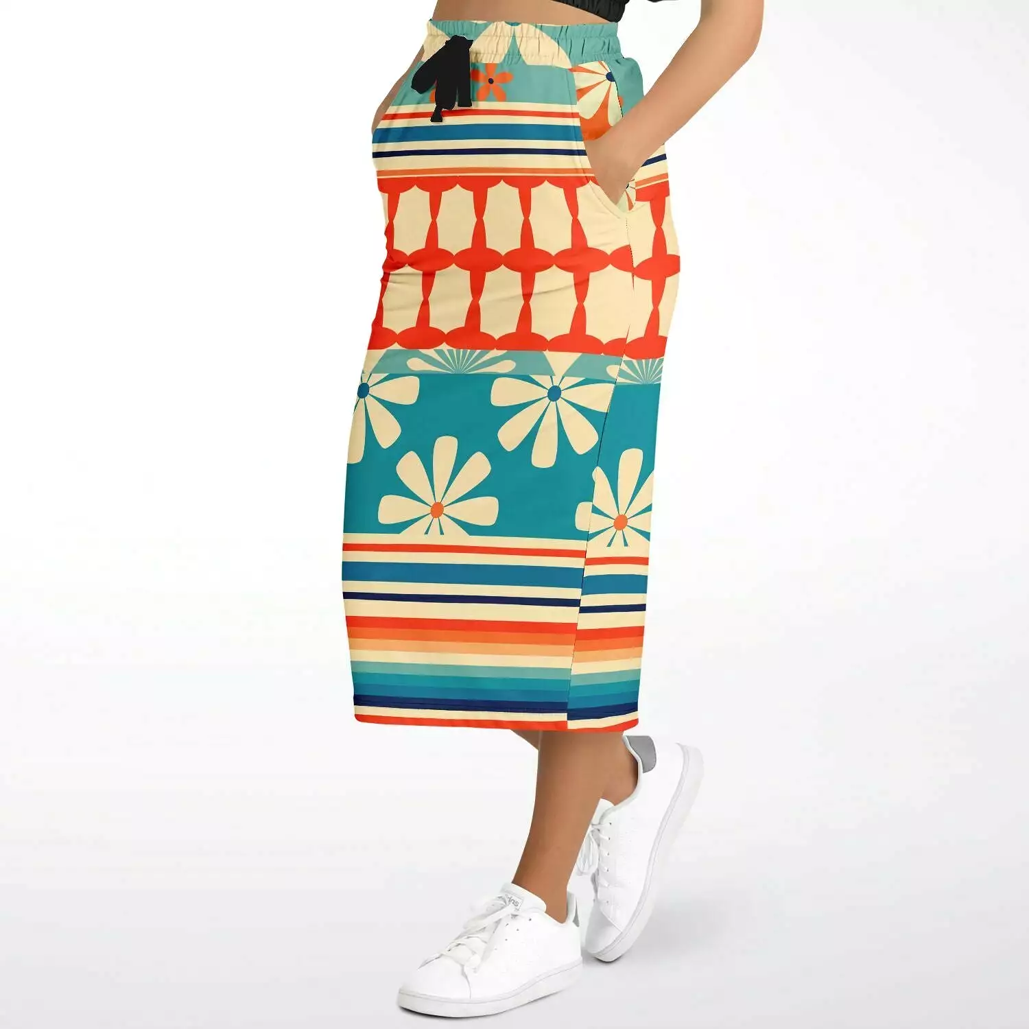 Ima Wallflower Eco-Poly Long Pocket Skirt