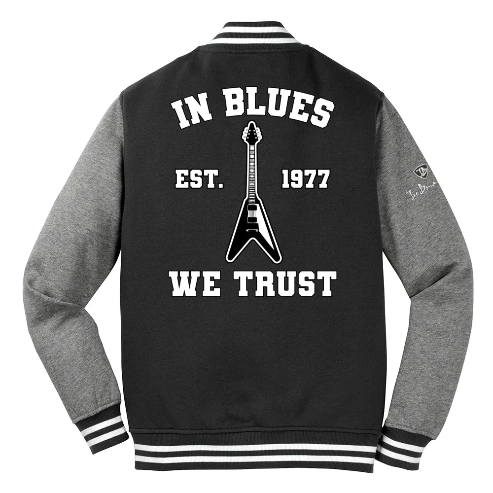 In Blues We Trust Letterman Jacket (Unisex)