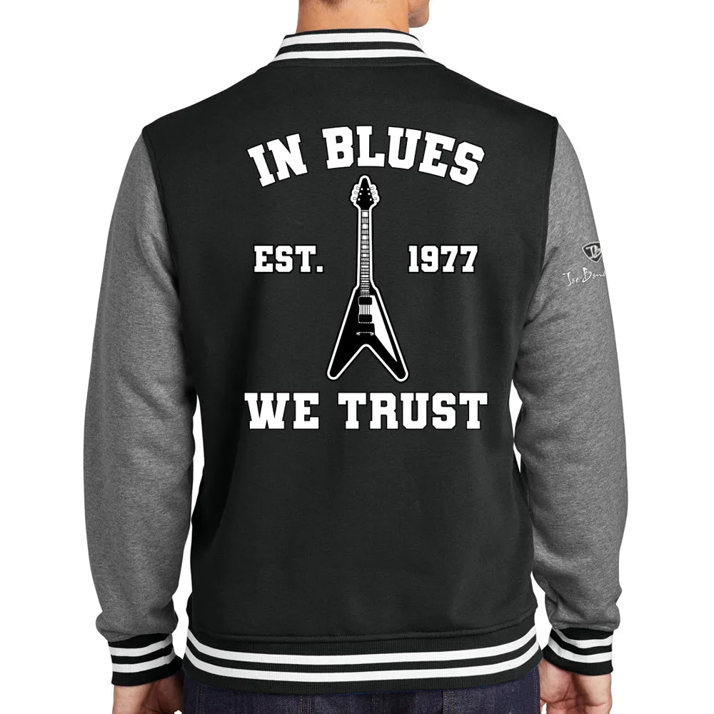 In Blues We Trust Letterman Jacket (Unisex)