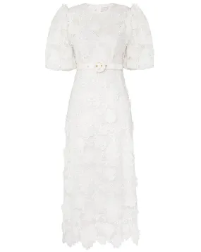 Ivory Lace Halliday Flower Dress