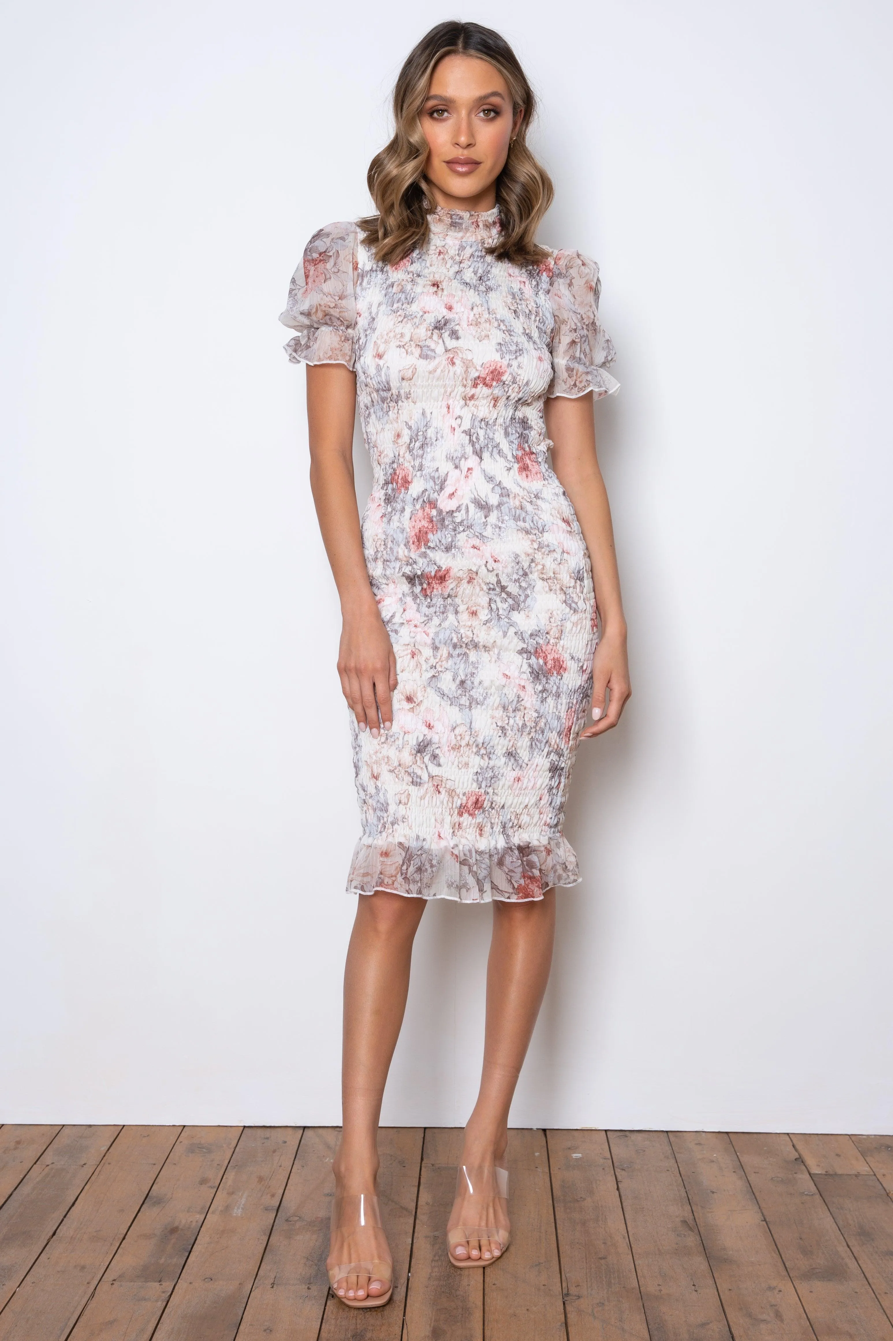 Juliette Midi Dress - Floral