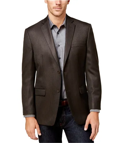 Marc New York Mens Herringbone Two Button Blazer Jacket