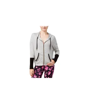 Material Girl Womens Active Embellished Hoodie Sweatshirt