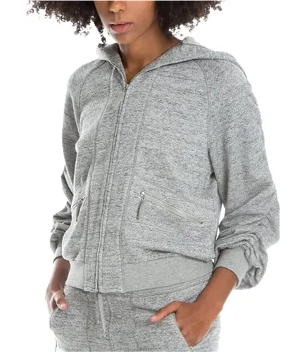 Max Studio London Womens Heathered Hoodie Sweatshirt