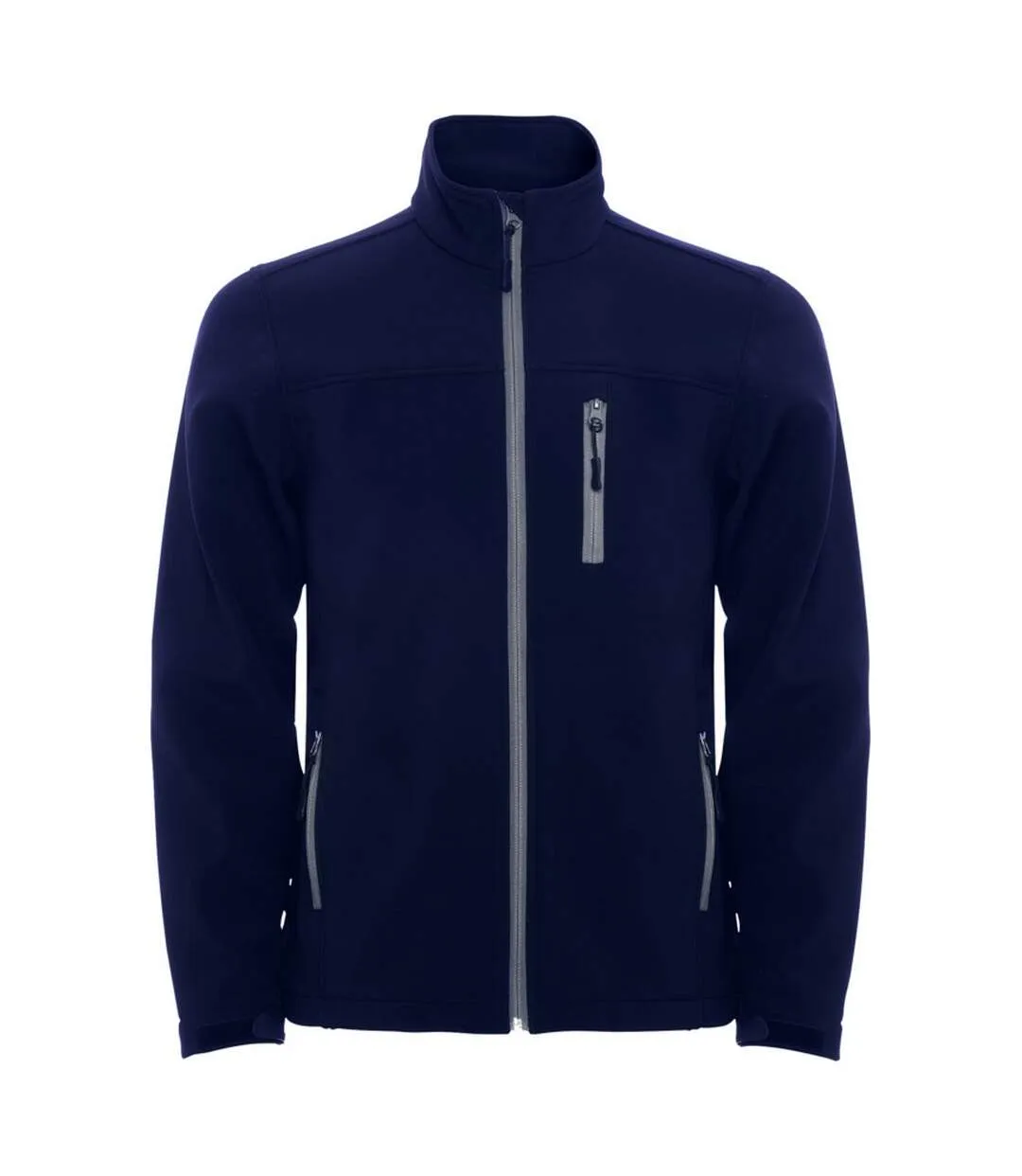 Mens antartida soft shell jacket navy blue Roly