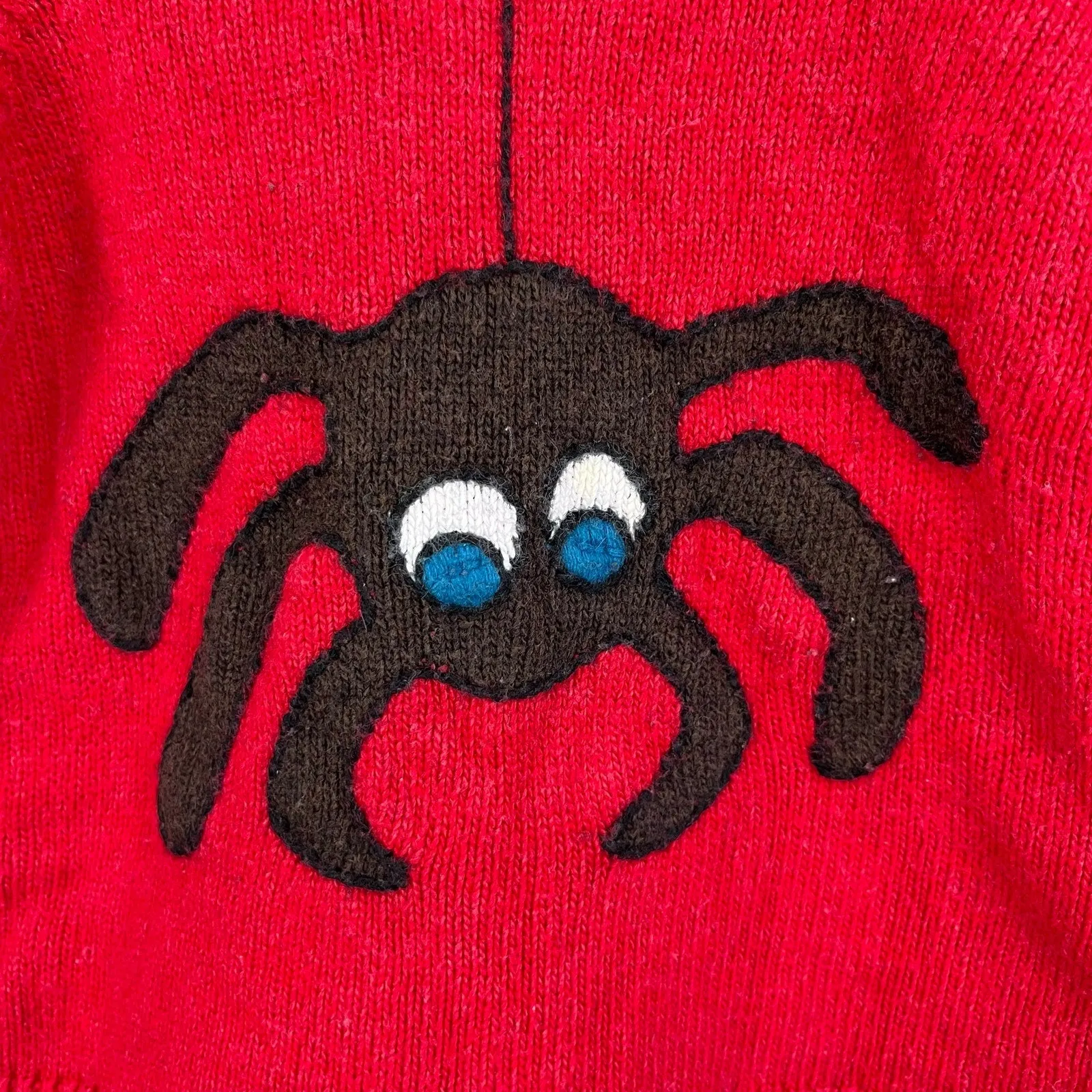 Mini Boden Red Spider Sweater 18-24 Months