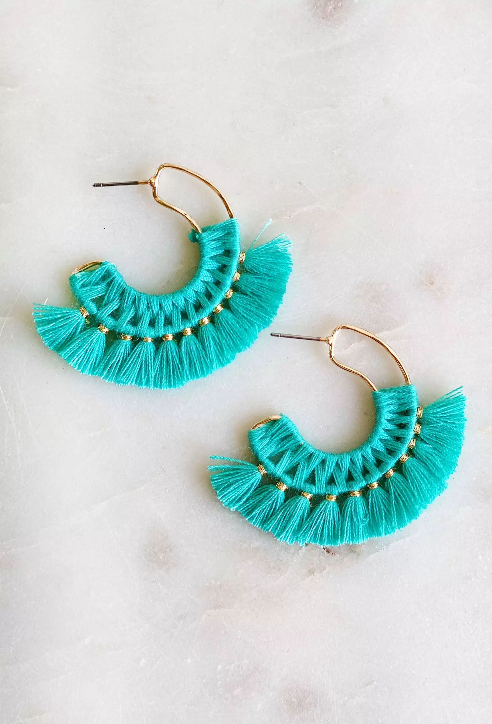 Miss Me Earrings in Turquoise