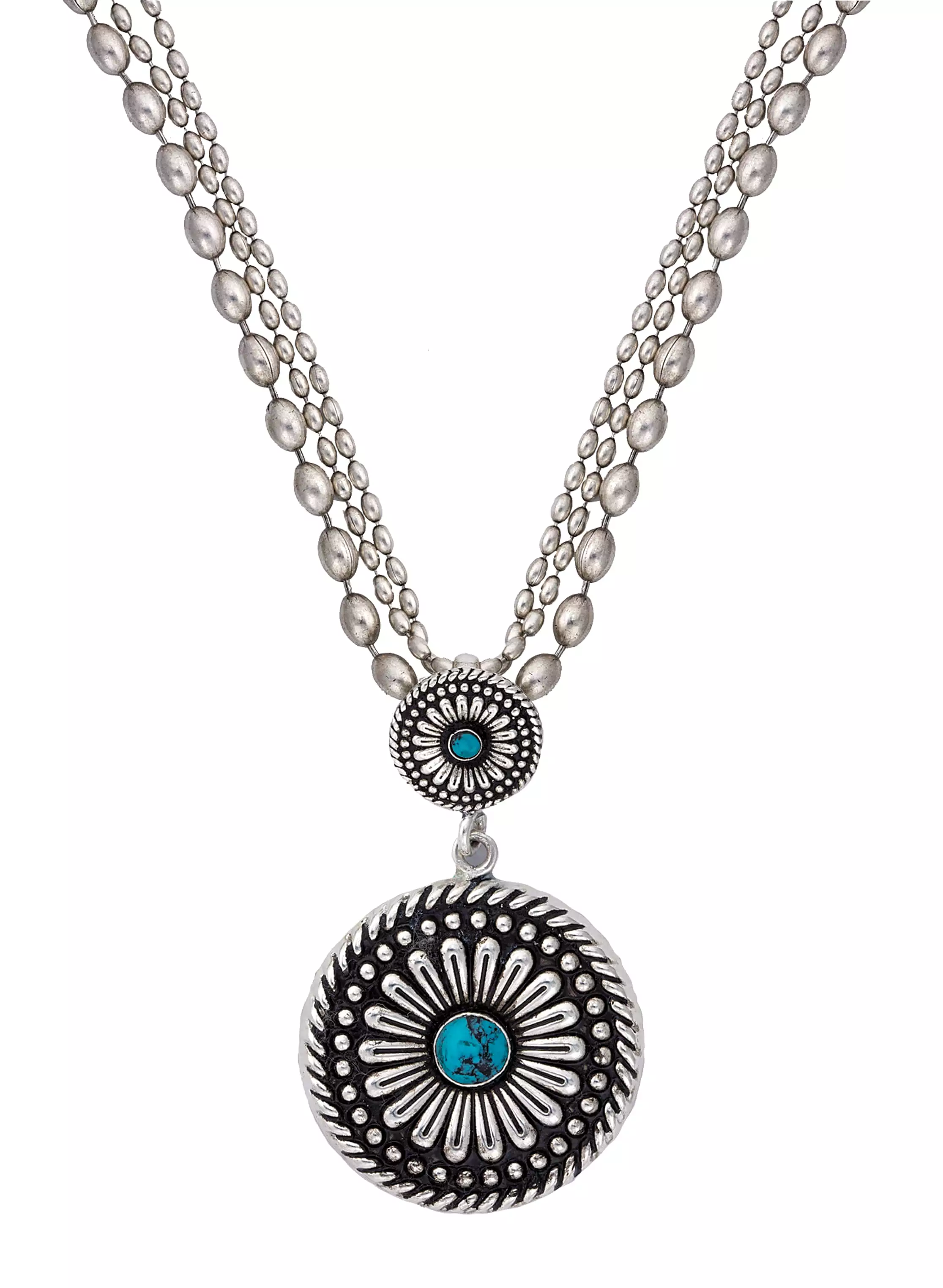 Montana Silversmiths - Desert Mesa Flower Drop Pendant Necklace