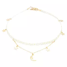 ‘’MOON & STAR‘’LACE CHOKER BY60402