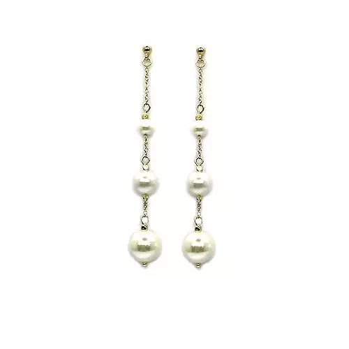 Multi Ivory Pearl Drop Earrings