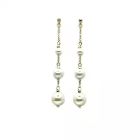 Multi Ivory Pearl Drop Earrings