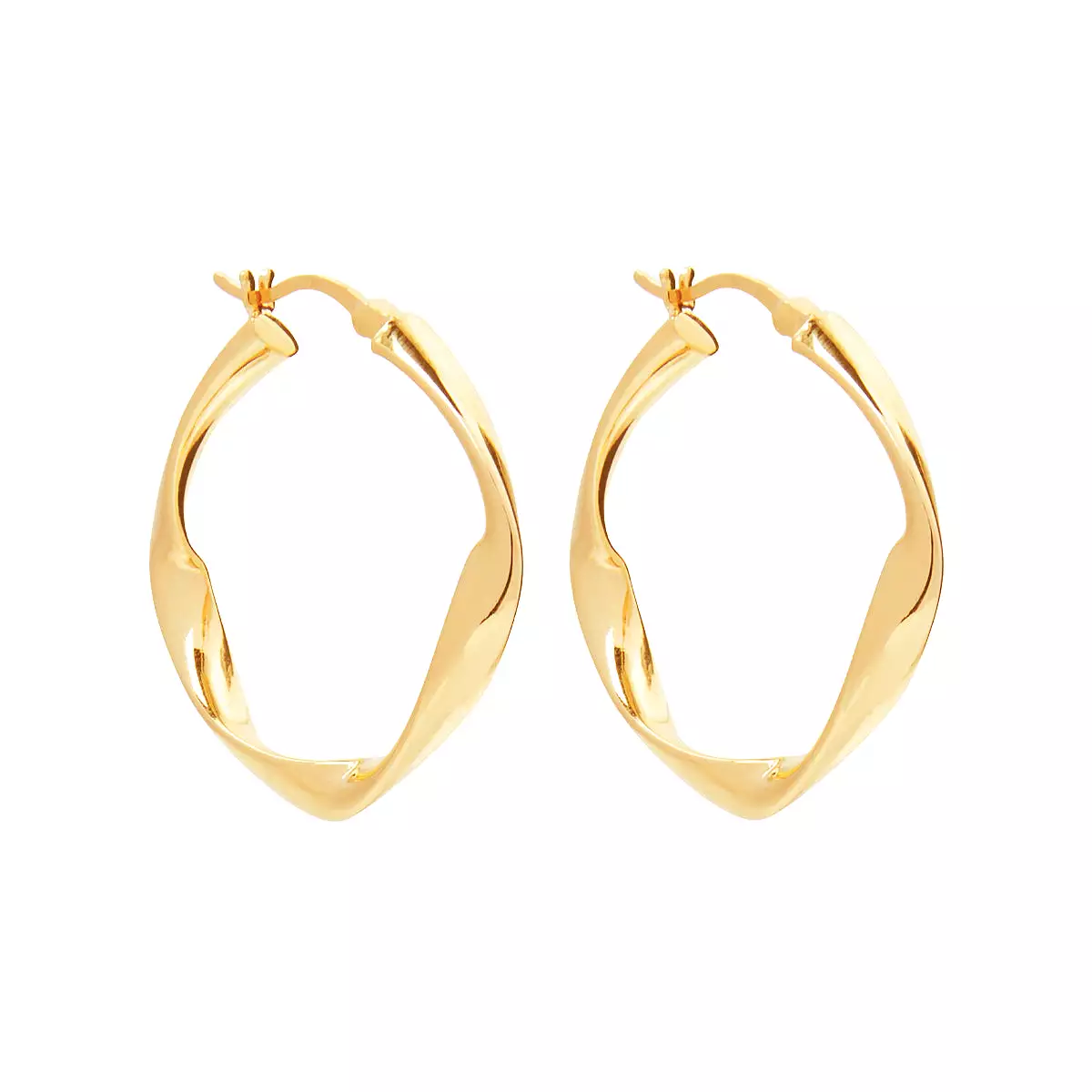 Najo Earring Garden of Eden Yellow Gold Hoop