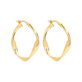 Najo Earring Garden of Eden Yellow Gold Hoop