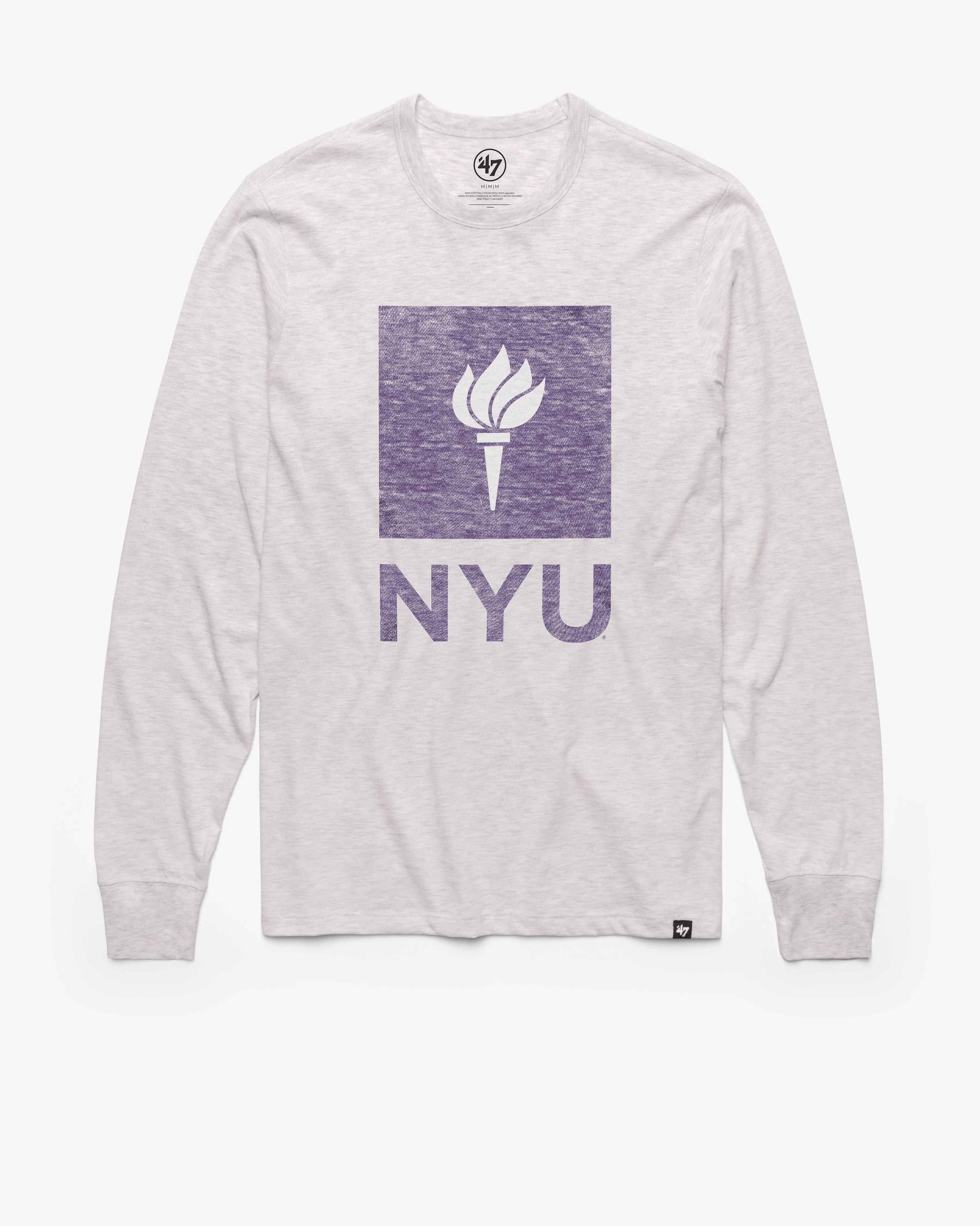 NEW YORK UNIVERSITY NYU VIOLETS PREMIER '47 FRANKLIN LONG SLEEVE TEE