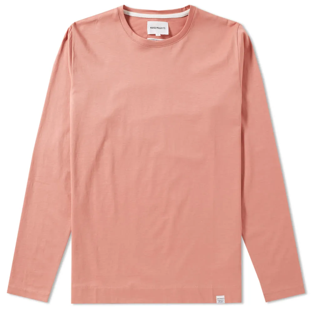 Norse Projects Long Sleeve Esben Blind Stitch TeeFusion Pink