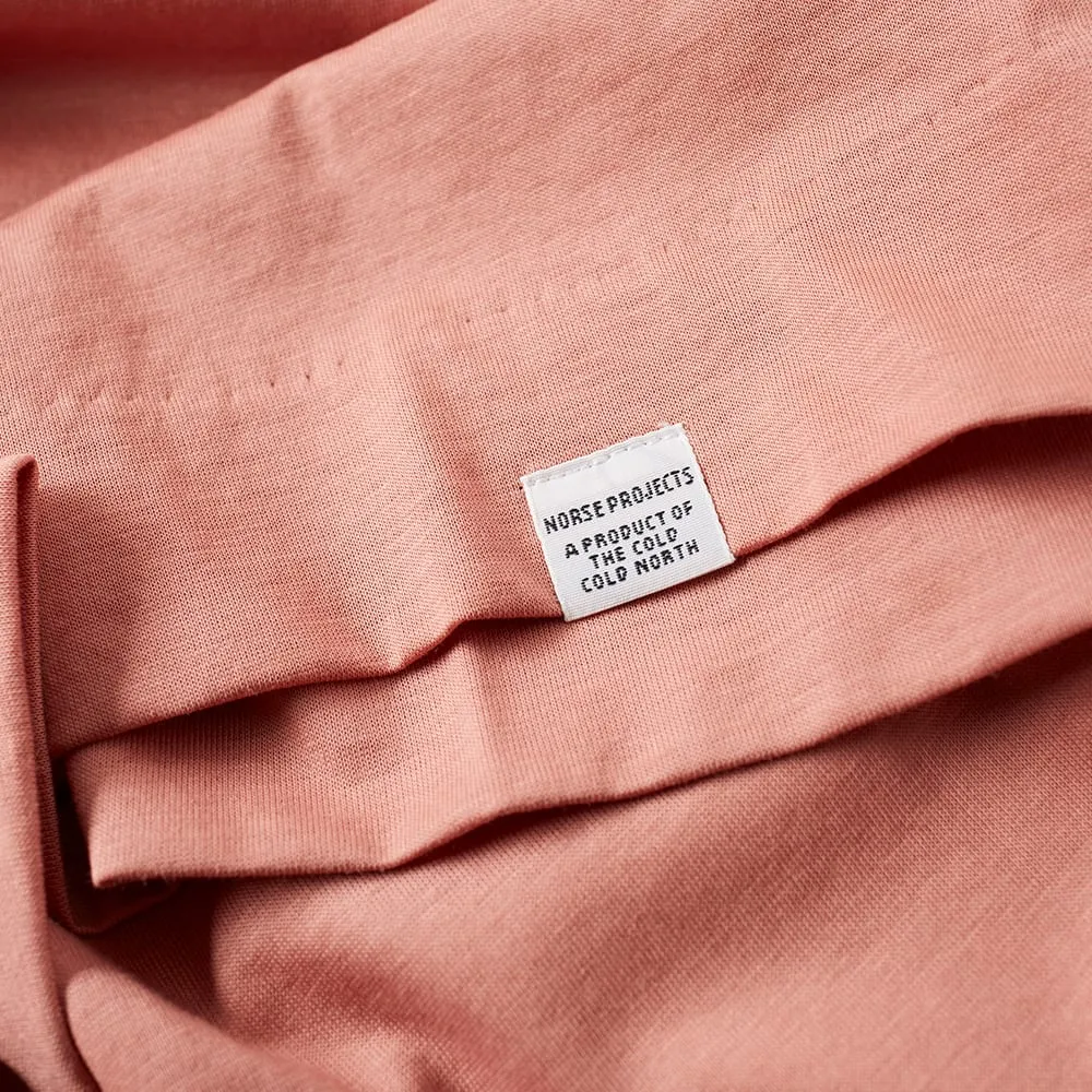 Norse Projects Long Sleeve Esben Blind Stitch TeeFusion Pink