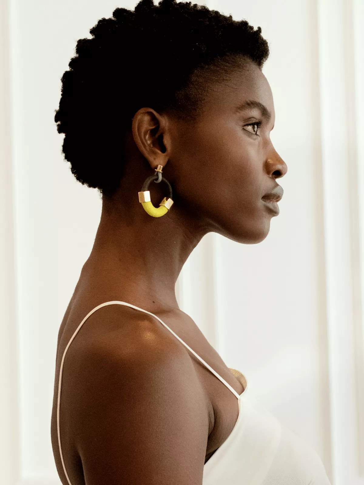 Olive & Yellow Lucchi Earrings