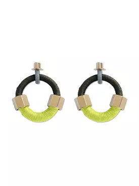 Olive & Yellow Lucchi Earrings