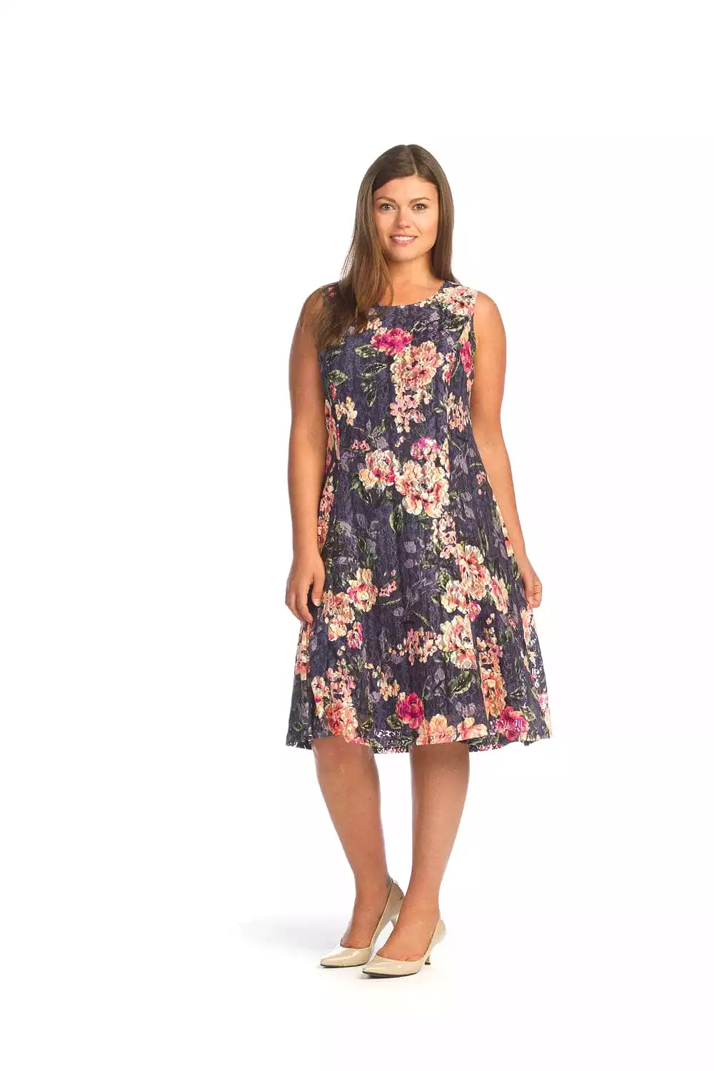 PAPILLON PD-14525 Floral stretch lace dress