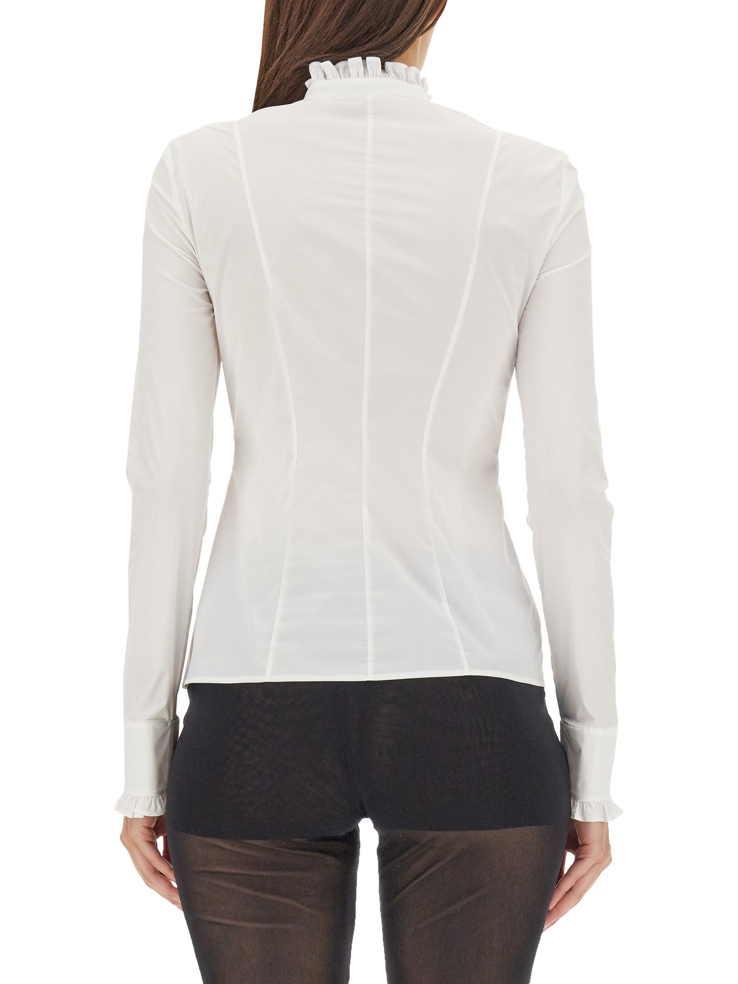 PHILOSOPHY DI LORENZO SERAFINI    STRETCH TAFFETA SHIRT