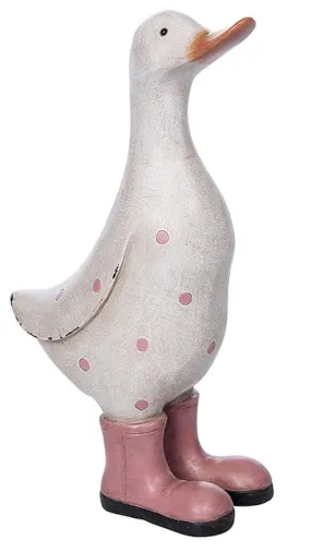 Polka Dot Medium Pink Duck