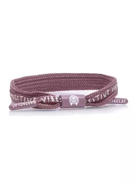 Positive Vibes Single Lace Mauve Bracelet