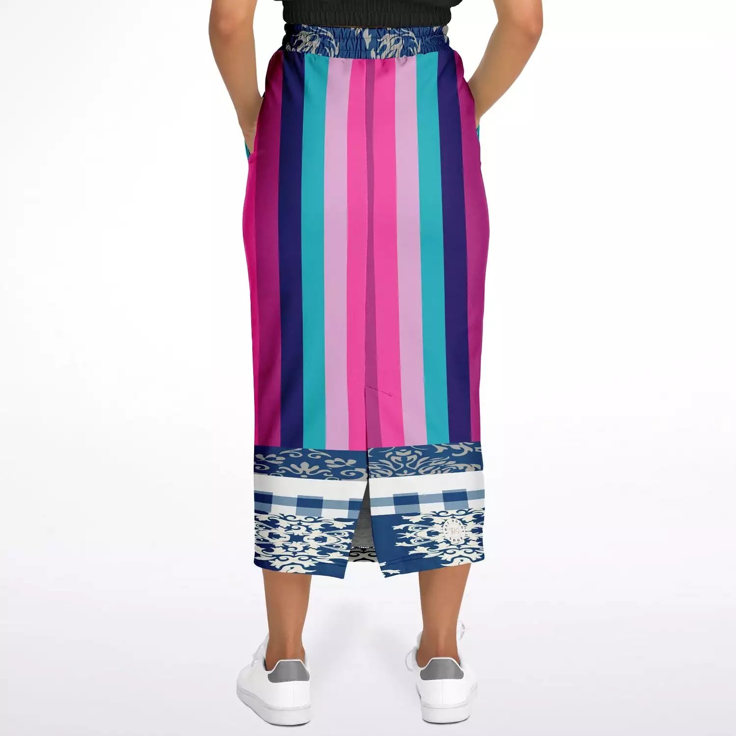 Purple Haze Eco-Poly Long Pocket Skirt