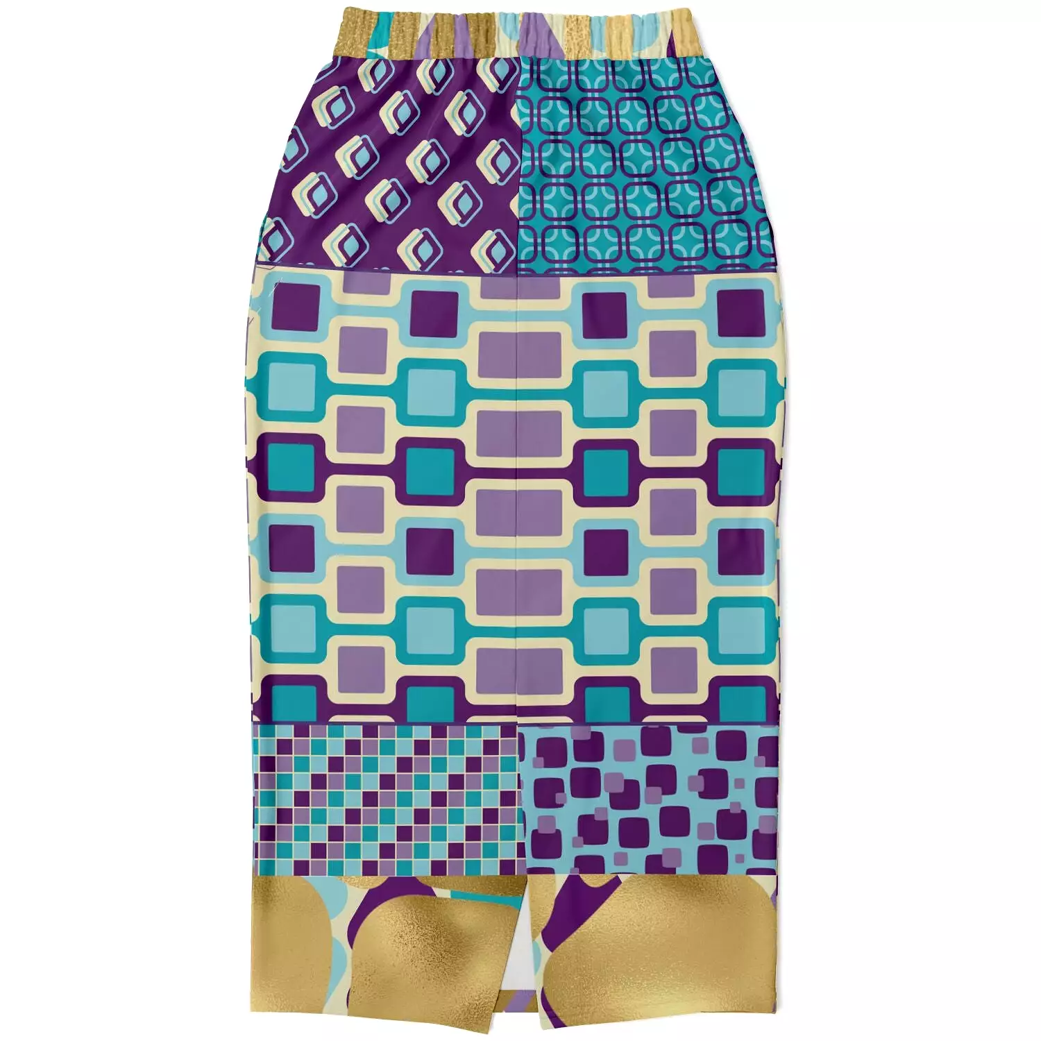 Purple Jetson Eco-Poly Long Pocket Skirt