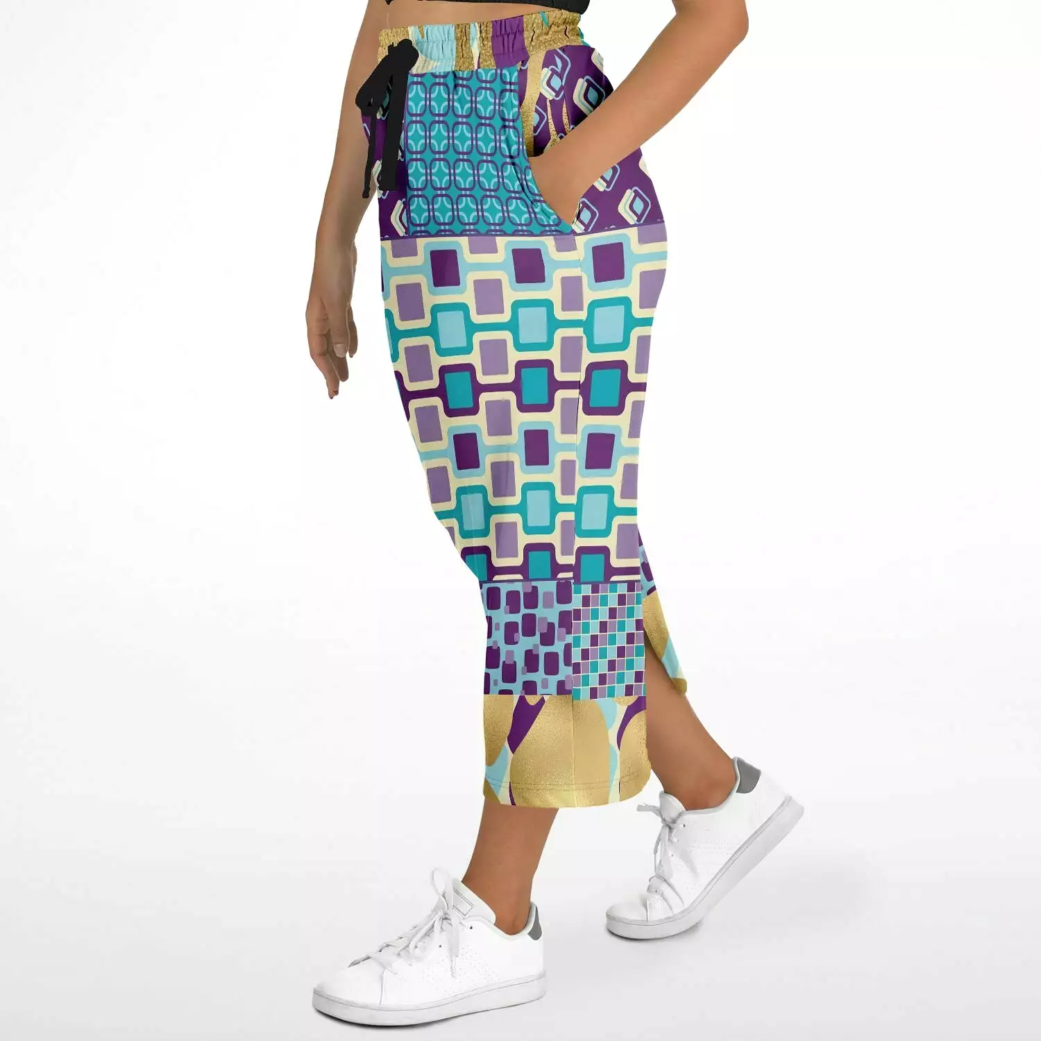 Purple Jetson Eco-Poly Long Pocket Skirt