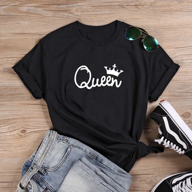 QUEEN Short Sleeve Cotton T-shirt