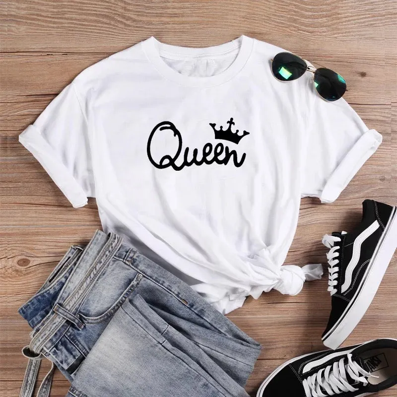 QUEEN Short Sleeve Cotton T-shirt