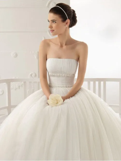 Retro Vintage Inspired Strapless Tea Length Tulle Dress | DV1035