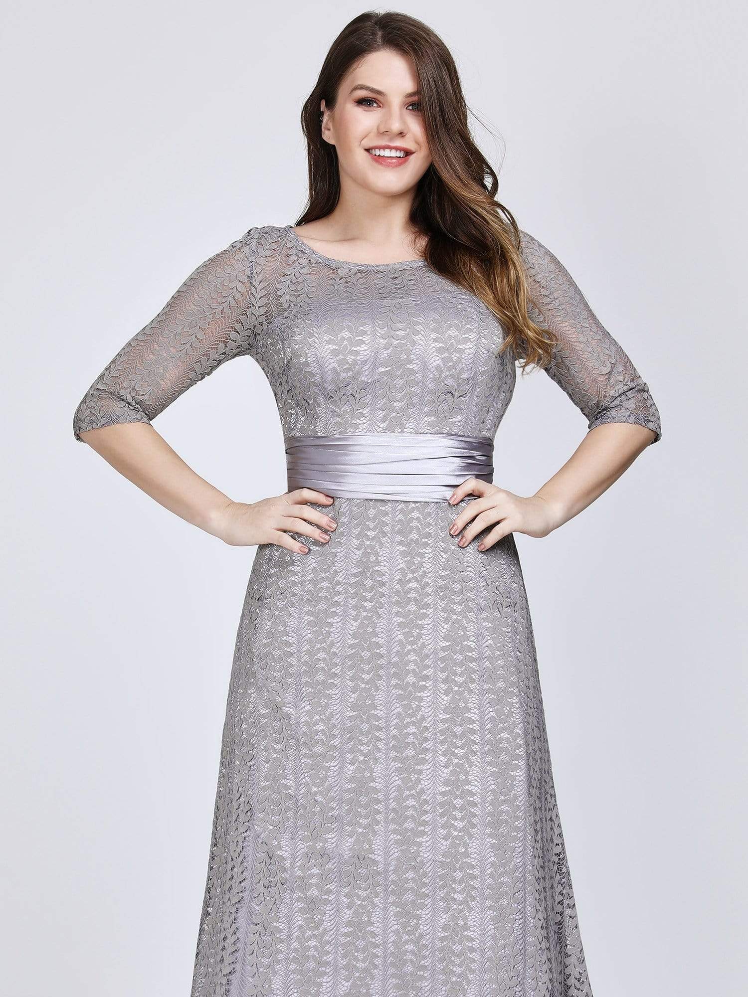 Round Neck Plus Size Dress Size 22 Style 78088