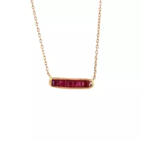 Ruby Bar Necklace