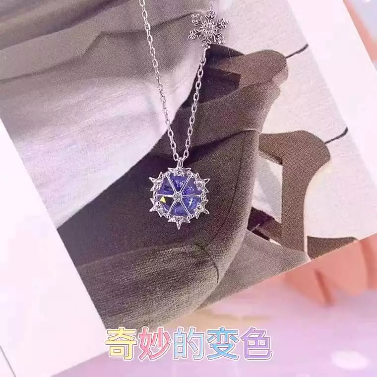 S925 Silver DREam Snow necklace (new year gift) BY8060