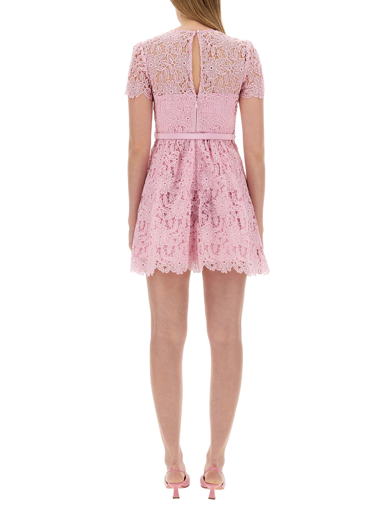 SELF-PORTRAIT    LACE MINI DRESS