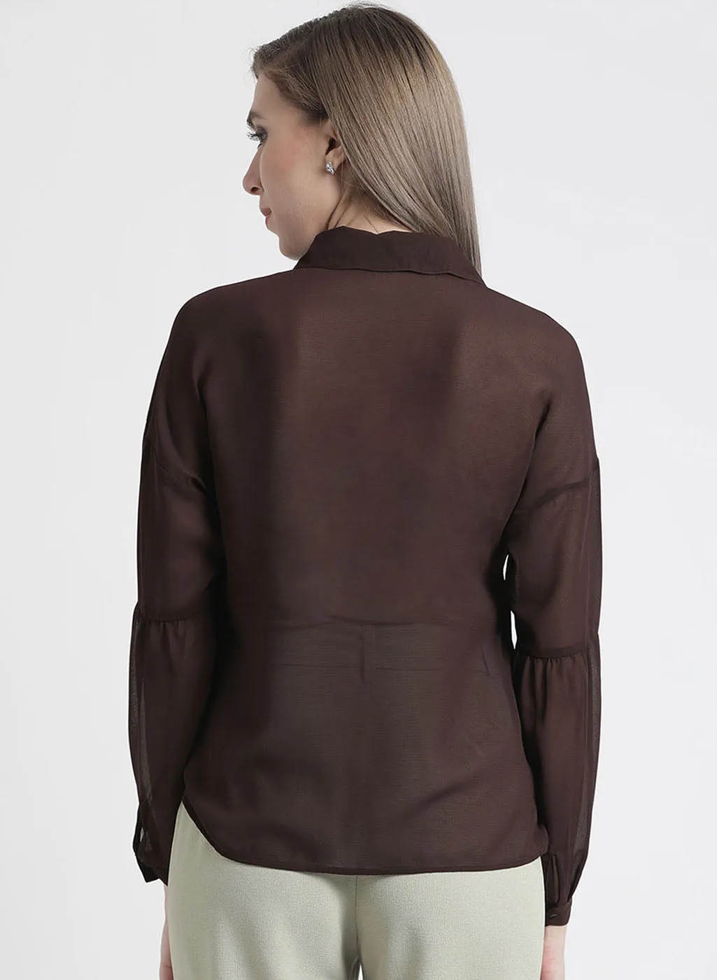 Shirt With Blouson Sleeve