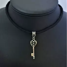 Silver Key Choker