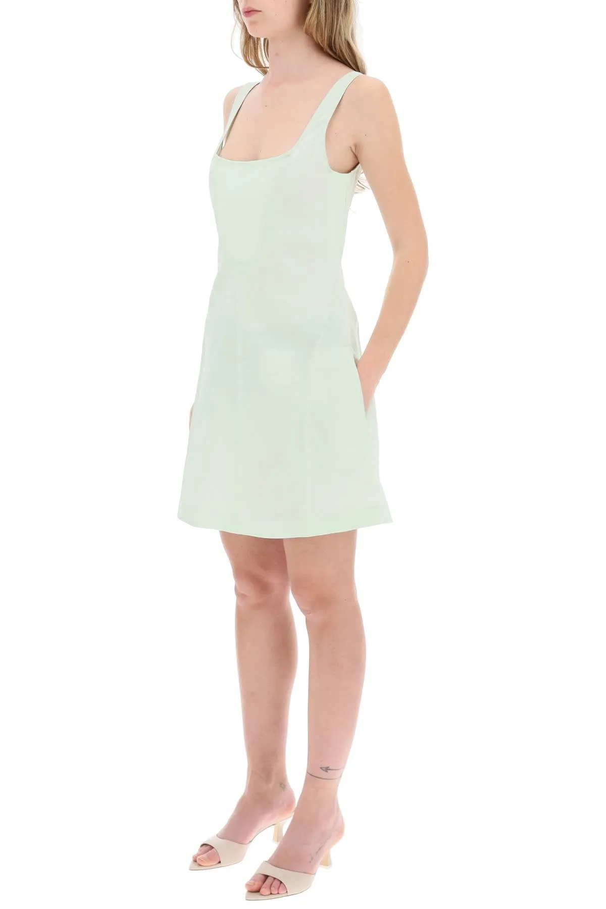 Stella mccartney mini corset-style dress 6A0264 3BU304 LIGHT MINT