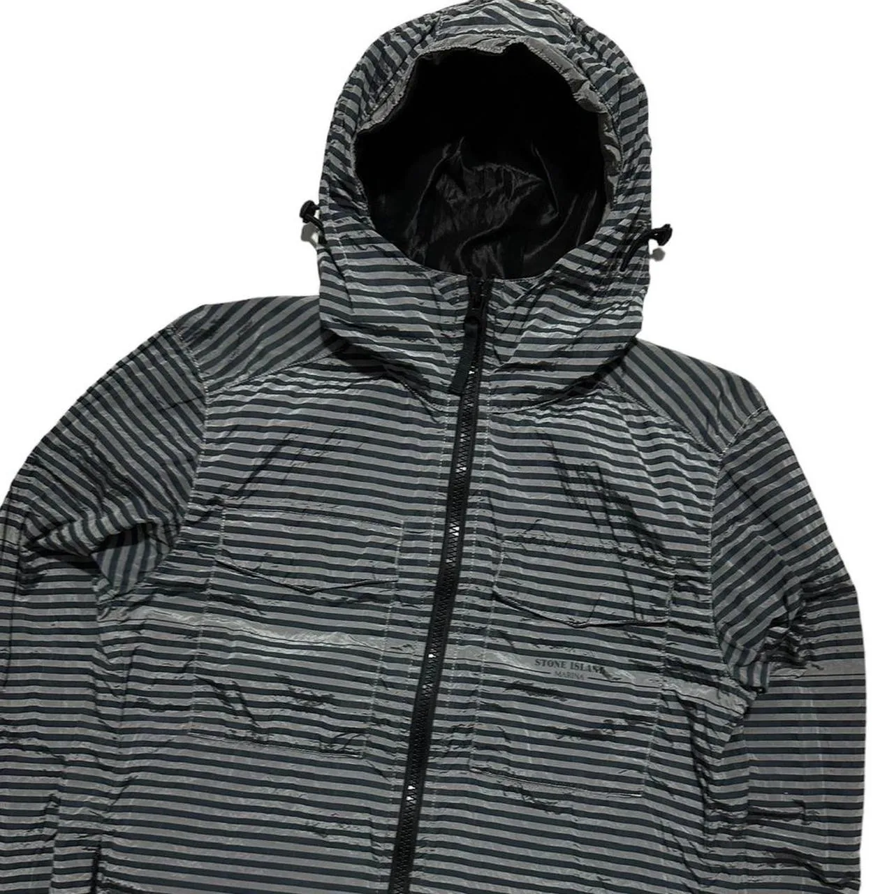 Stone Island Marina Nylon Striped Jacket