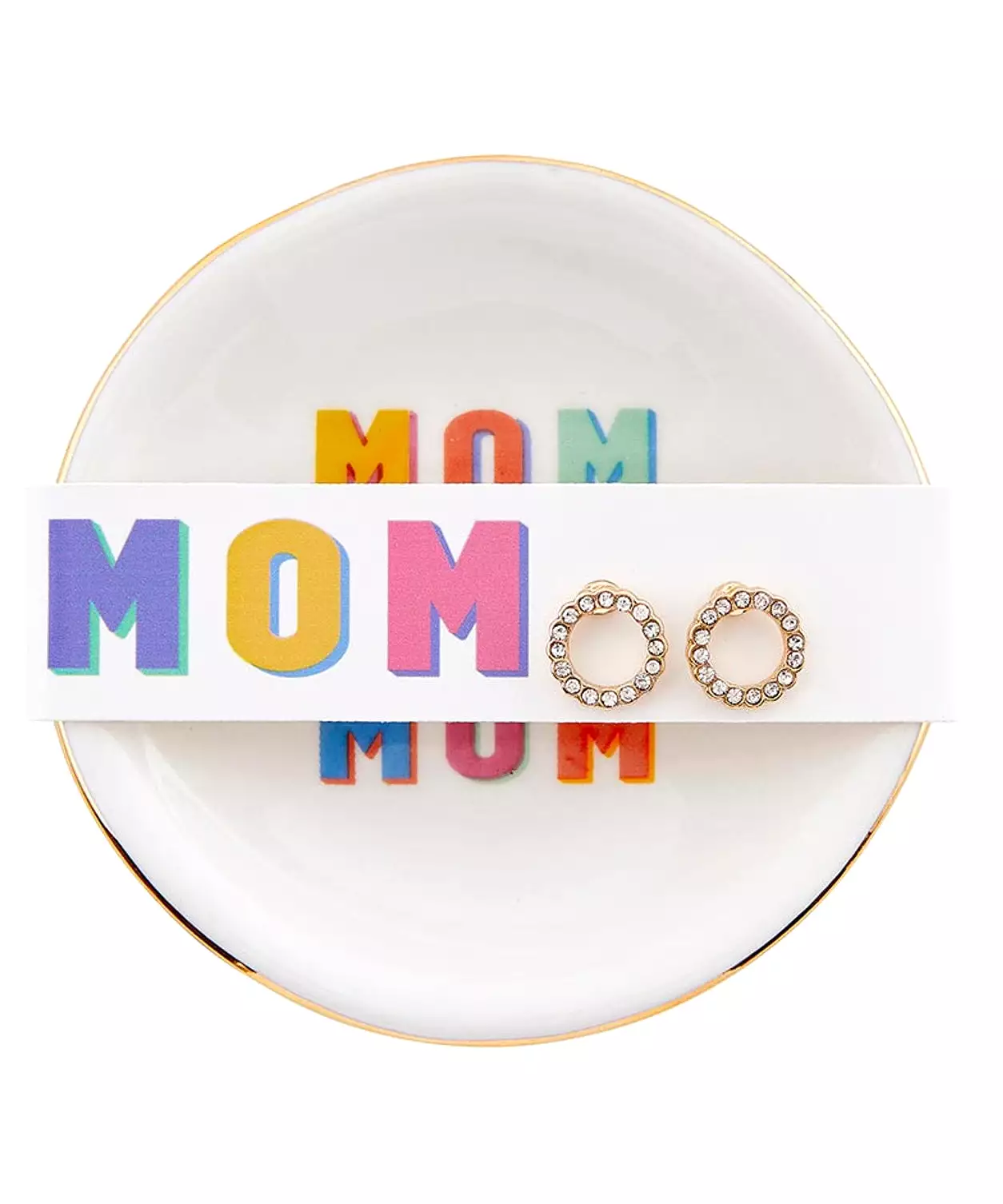 Trinket Tray & Earring Set - Mom Mom Mom