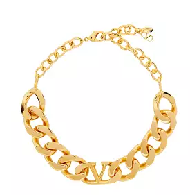 VLOGO Choker Necklace, Gold